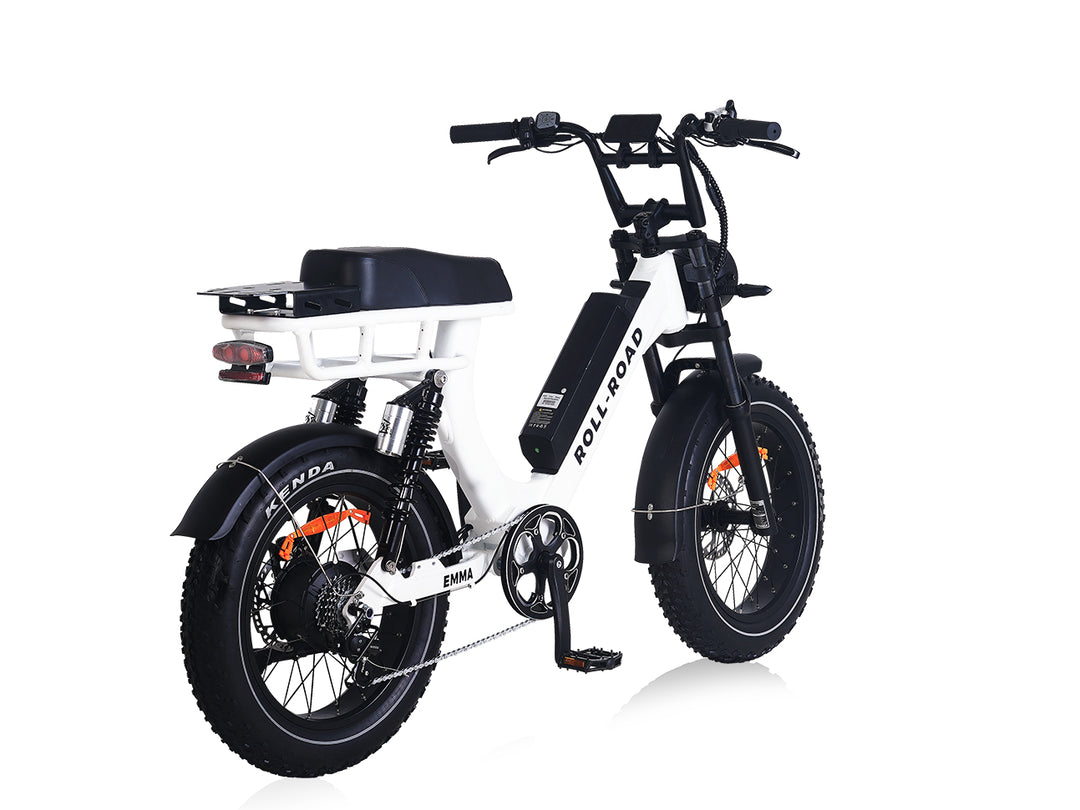 EMMA Moped-Style Adult Ebike| 400LB Heavy Rider| Full Suspension|Long Range Electric Bike 6