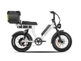 Load image into Gallery viewer, Practical white EMMA 3.0 electric bike with a Trunk, combining style with utility for city life.