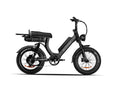 Load image into Gallery viewer, Front-facing image of the black EMMA 3.0 e-bike, highlighting its robust frame and standard seat design.