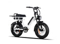 Load image into Gallery viewer, EMMA 3.0 white electric bike with a standard seat, offering a smooth, powerful ride.