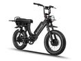Load image into Gallery viewer, Side view of the LEON passenger e-bike with a 2-person seat, powered by dual motors for two-person rides.
