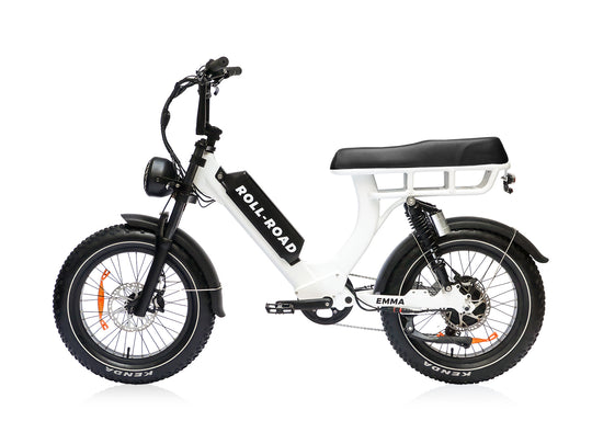 EMMA Step Thru Ebike| Long Range| Moped-Style Ebike for Adults| Fat tire 400LB Heavy Rider Electric Bike 4