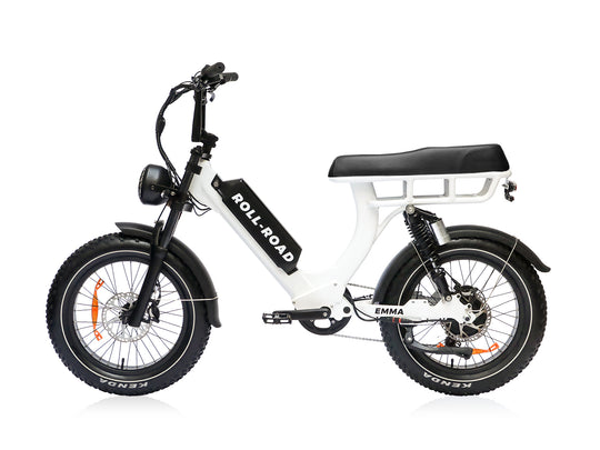 EMMA Moped-style step through|70Miles Long Range|300-400LB Heavy Rider|Adult Electric Bike 4