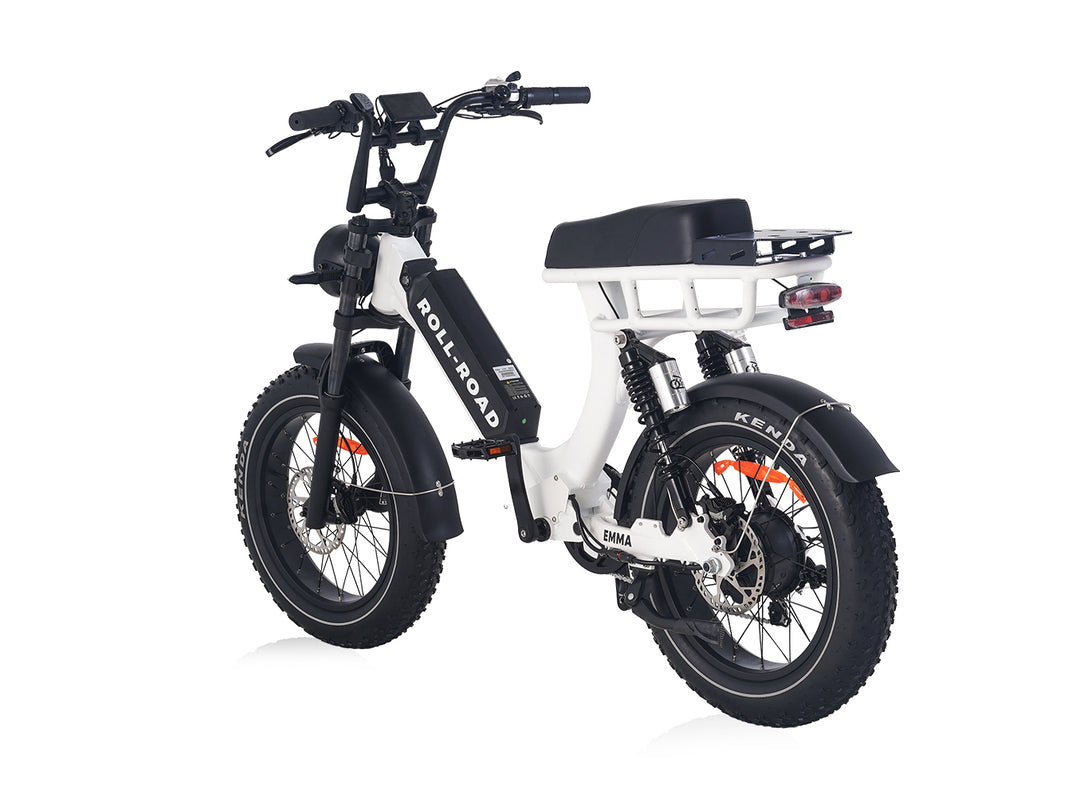 EMMA Moped-Style Adult Ebike| 400LB Heavy Rider| Full Suspension|Long Range Electric Bike 7