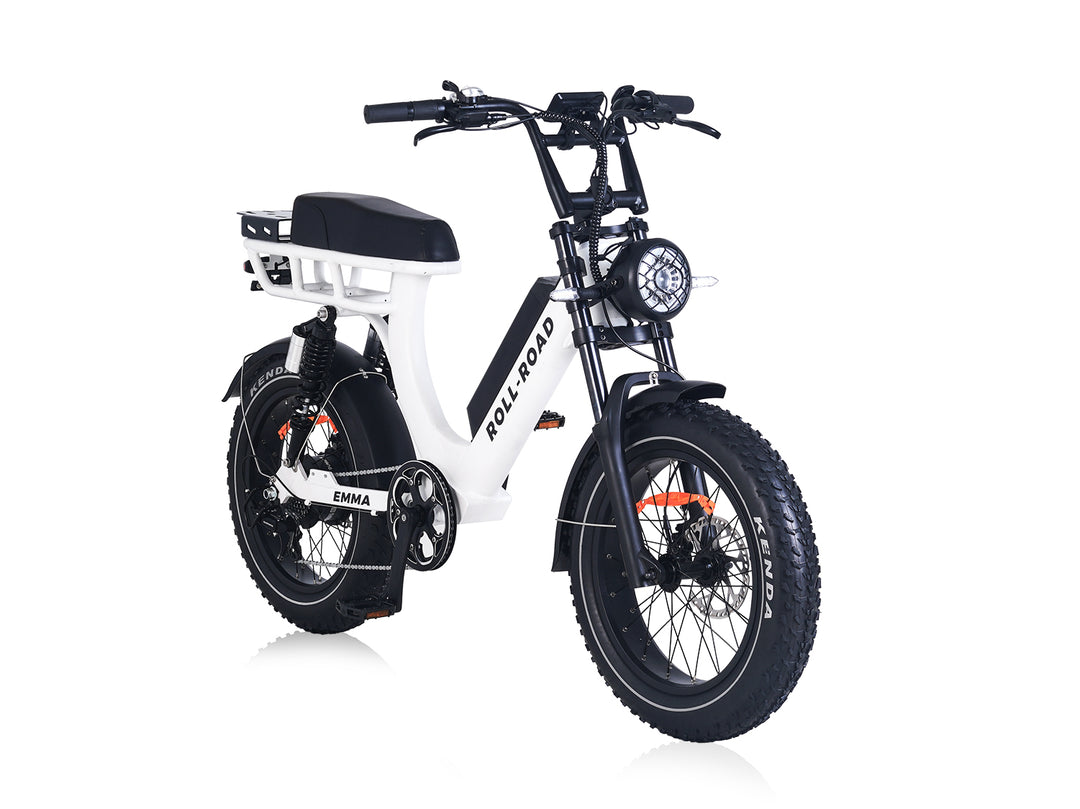 EMMA Step Thru Ebike| Long Range| Moped-Style Ebike for Adults| Fat tire 400LB Heavy Rider Electric Bike 8