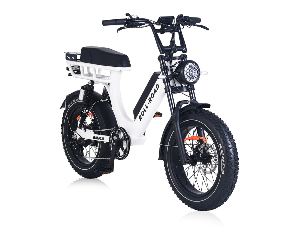 EMMA Moped-Style Adult Ebike| 400LB Heavy Rider| Full Suspension|Long Range Electric Bike 8