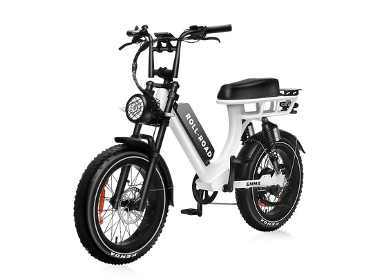 EMMA Moped-style step through|70Miles Long Range|300-400LB Heavy Rider|Adult Electric Bike 1