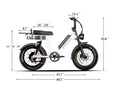Load image into Gallery viewer, E-bike fitting guide: EMMA 3.0 dimension chart to help you find the perfect riding position for comfort.

