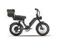 Load image into Gallery viewer, Versatile black EMMA 3.0 e-bike with a Trunk, ready for grocery runs or weekend getaways.
