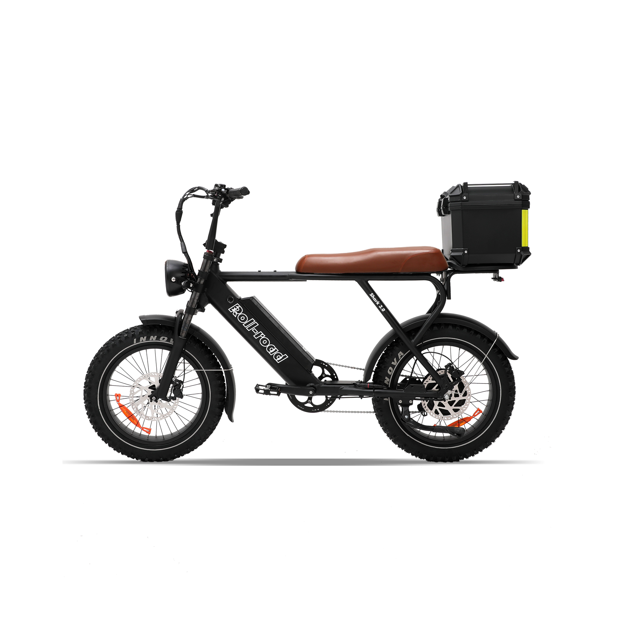 Shark 3.0 2026 Electric Bike for Adults, 1500W Motor, Long Range, 2-Seater Fat Tire Cafe Racer Ebike