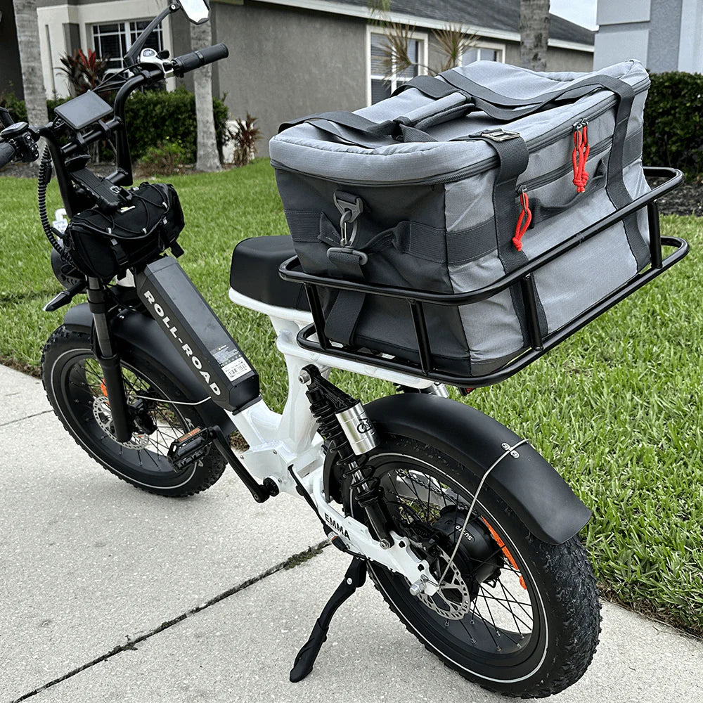 ebike large rear basket for delivery