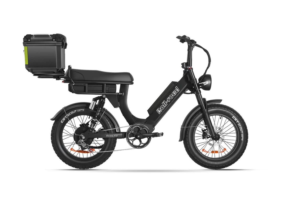 Emma 4.0 Dual Battery Long Range Fat Tire Moped Style Ebike