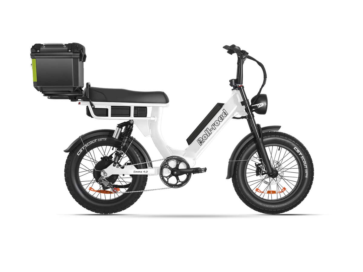 Emma 4.0 Dual Battery Long Range Fat Tire Moped Style Ebike